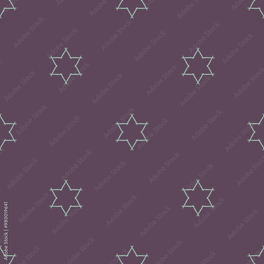 Obraz premium cute hand drawn stars design, star seamless texture and pattern