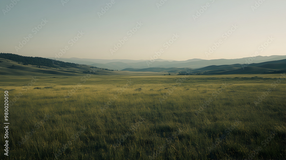 Quiet field with a few rolling hills in the distance.
Quiet field with a few rolling hills in the distance.