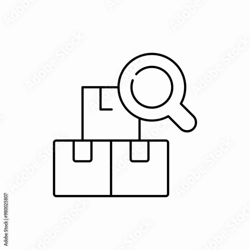 search delivery packages icon sign vector