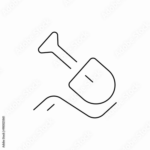 shovel sand icon sign vector