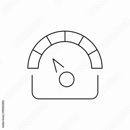 speedometer speed icon sign vector
