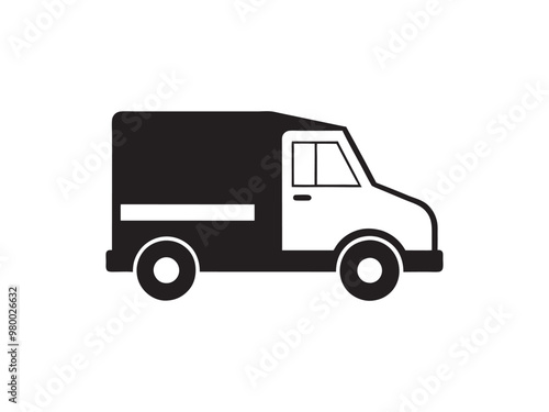 Truck silhouettes vector art illustration . truck driver vector.