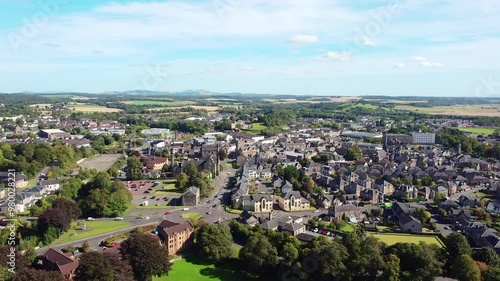 Clackmannanshire, Scotland, Alloa Town aerial view photo