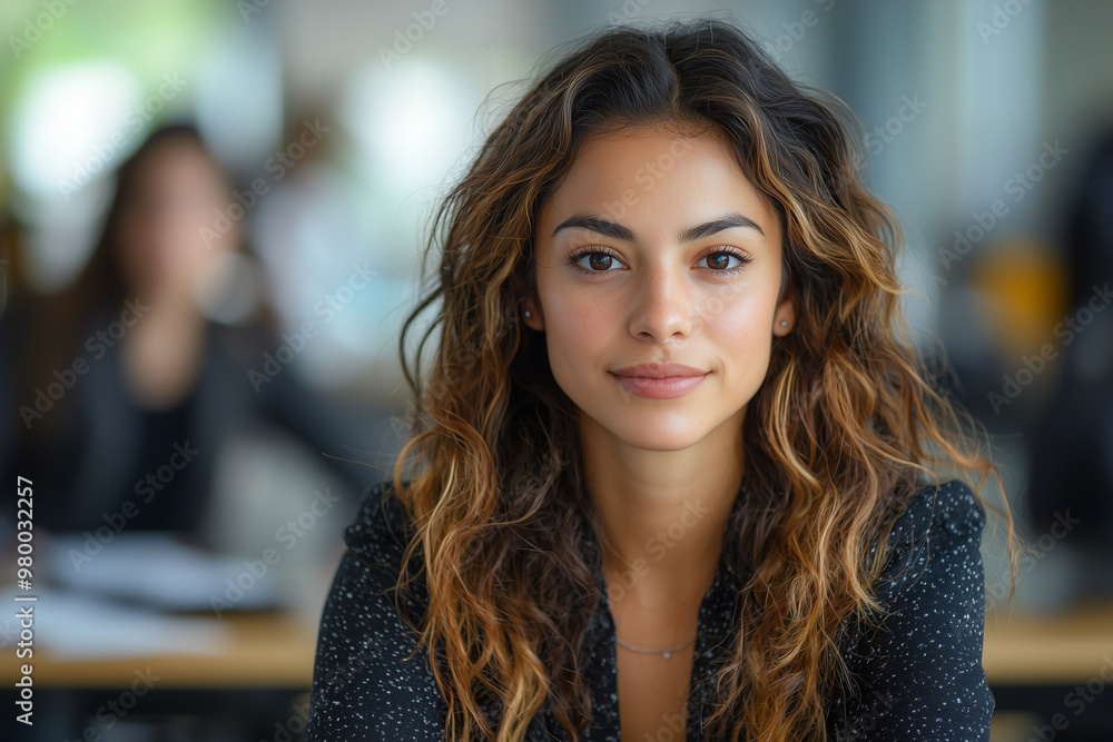 Portrait of a Confident Young Woman Smiling Portrait of a Confident Young Woman Smiling