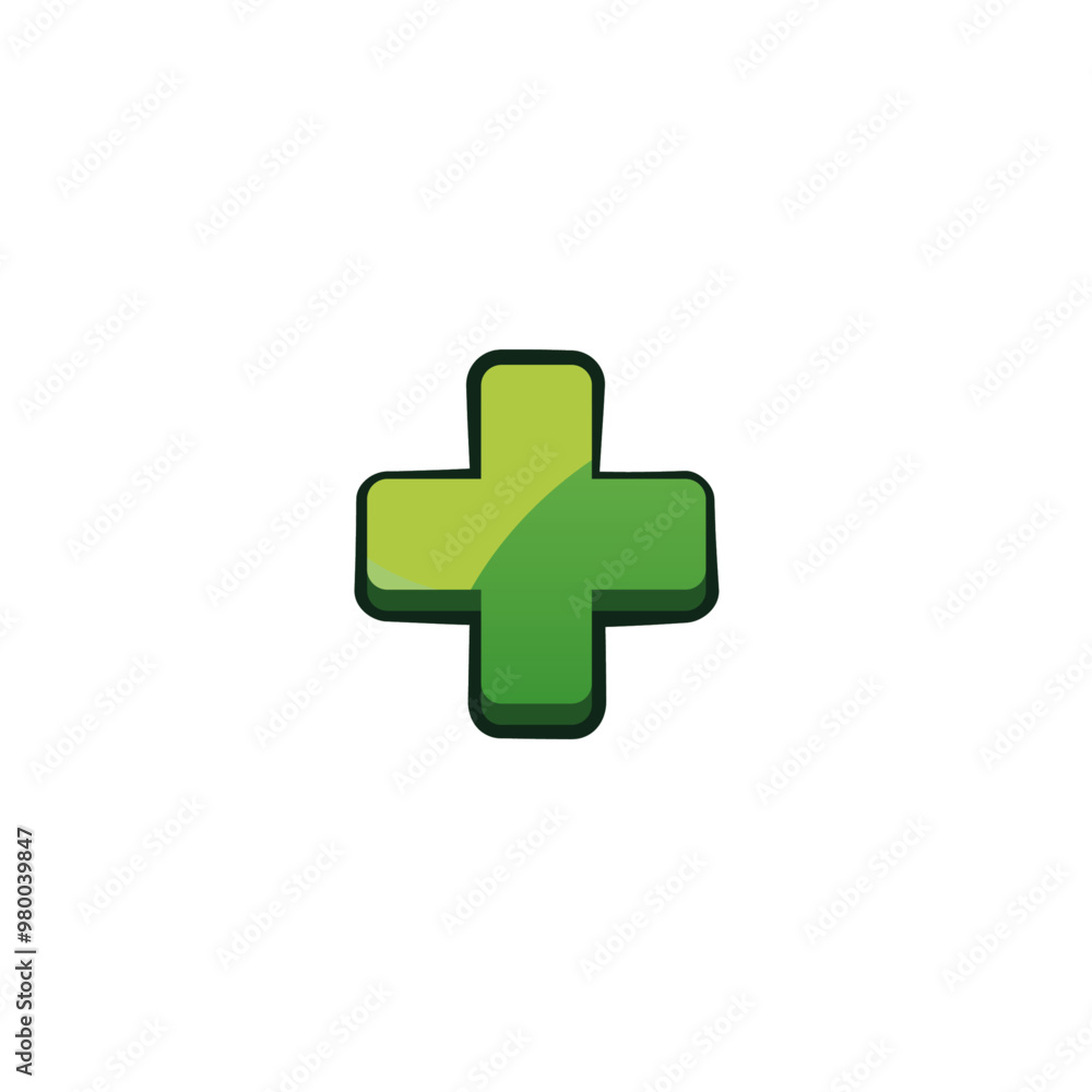 Plus sign flat vector design Plus sign flat vector design