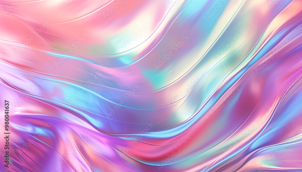abstract background with holographic line wave abstract background with holographic line wave