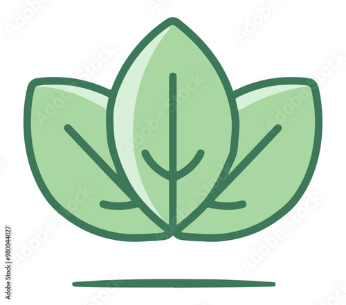 Symbol ekologii zielony liść ikona