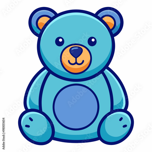 Cute baby panda cartoon character vector icon illustration. Children illustration animal nature concept. Flat Cartoon Style stock illustration