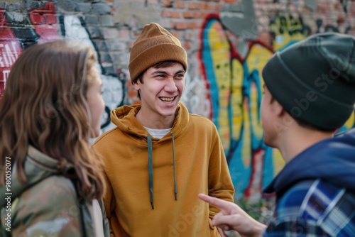Teenagers Teasing and Bullying Classmates at School