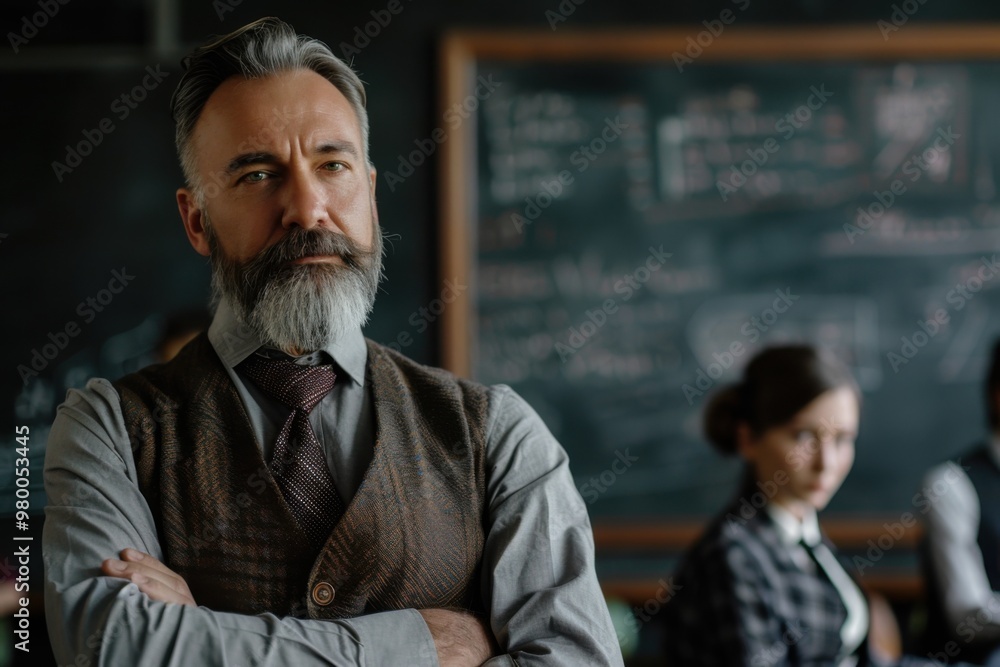 College Professor Teaching a Class College Professor Teaching a Class