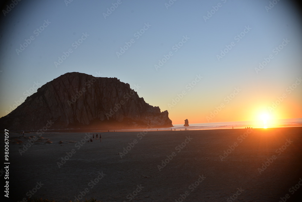 Morro Bay at Sunset- Central California Coast Morro Bay at Sunset- Central California Coast