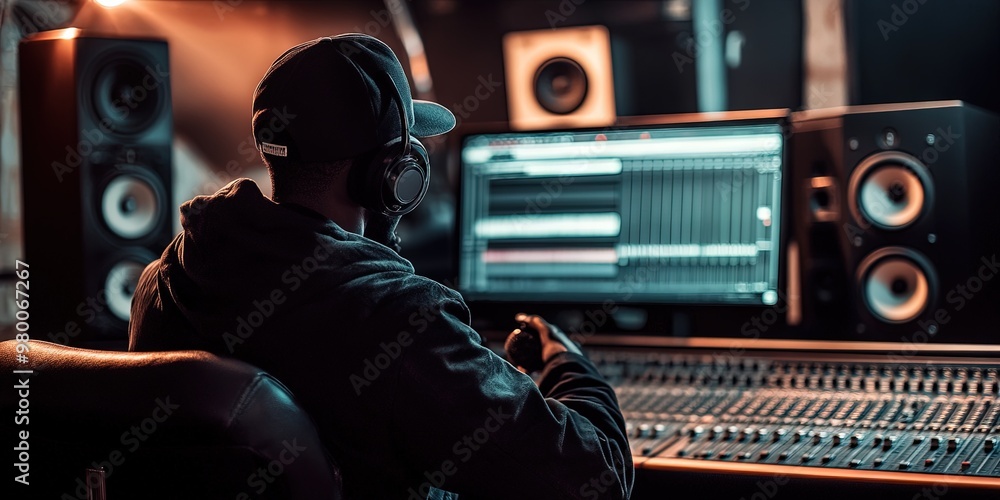 black country singer in recording studio black country singer in recording studio