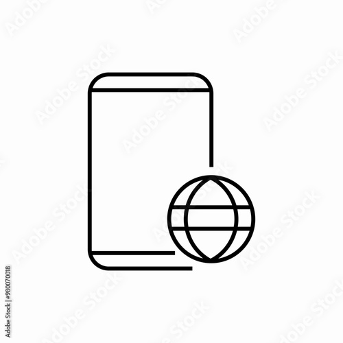 phone web internet icon sign vector