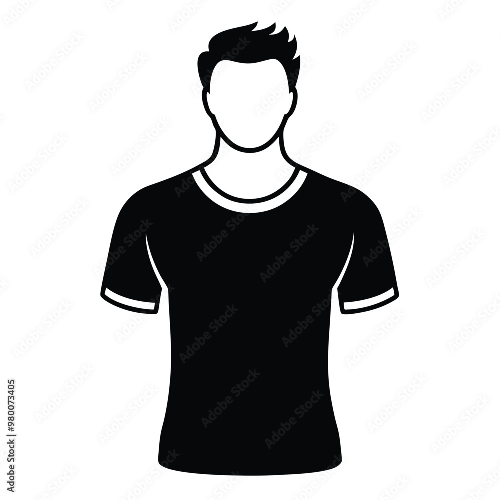 Tshirt mockup hand drawn isolated vector silhouette Tshirt mockup hand drawn isolated vector silhouette