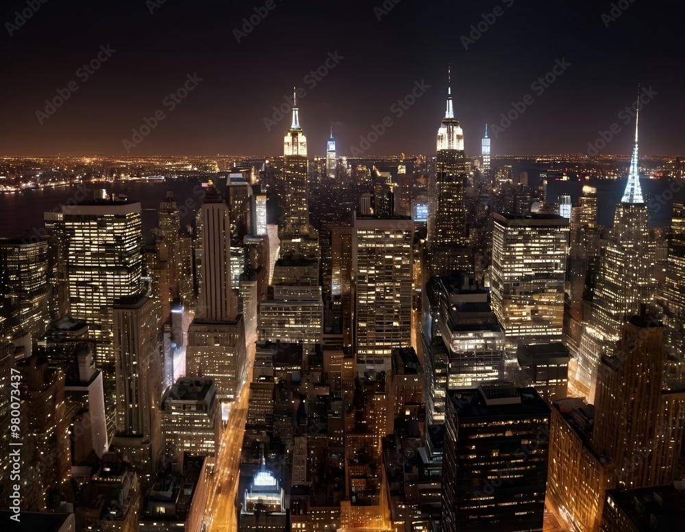 Obraz premium New York, Las Vegas, Skyline, Panorama