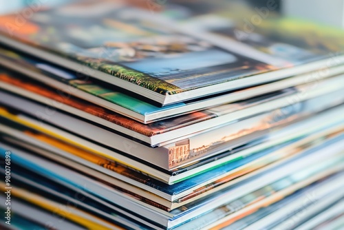 Photo albums piled on a white table creating books from images professional photography and printing services