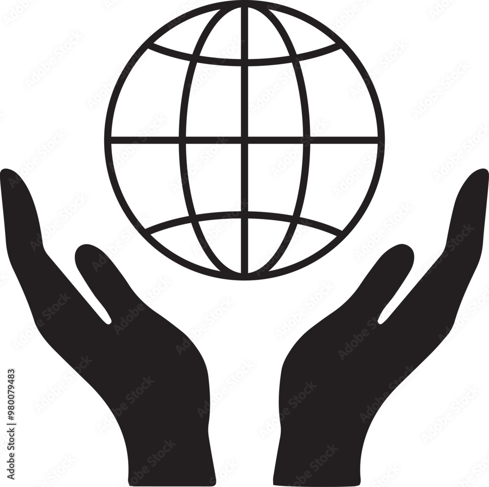 illustration icon protect the world illustration icon protect the world