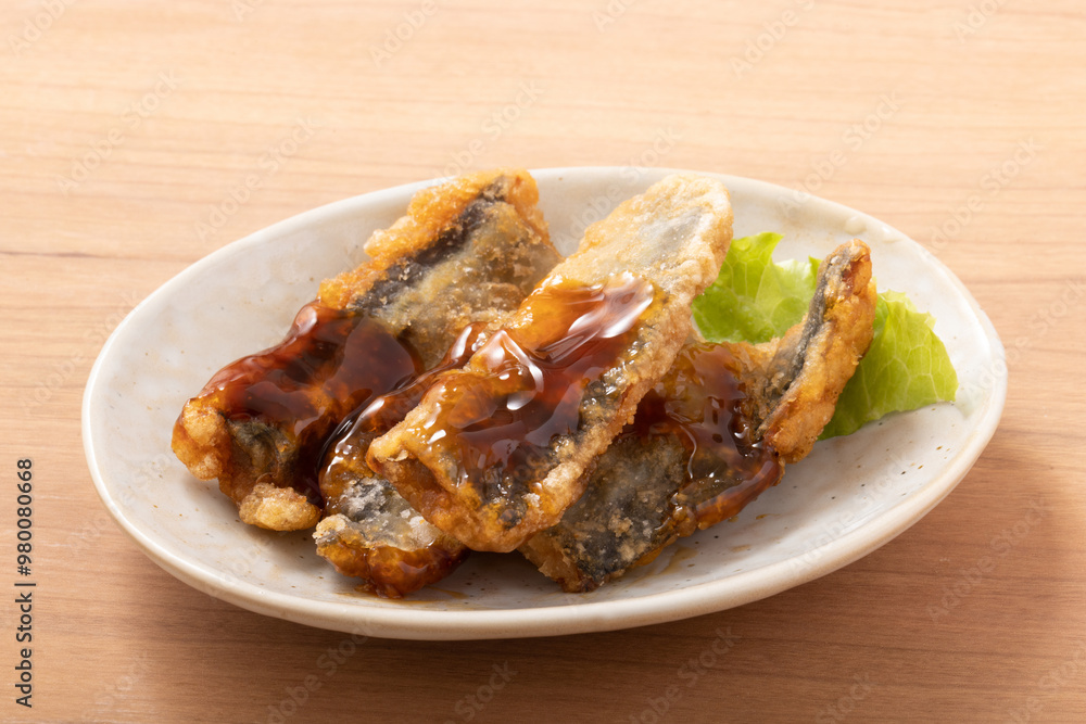 さんまの竜田揚げ(甘だれ) さんまの竜田揚げ(甘だれ)