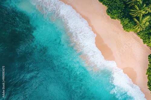 stunning aerial beach image
