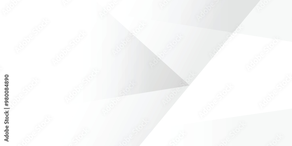Minimal grey white abstract banner background with triangle geometric shapes and copy space, perfect for presentation. Vector illustration Minimal grey white abstract banner background with triangle geometric shapes and copy space, perfect for presentation. Vector illustration