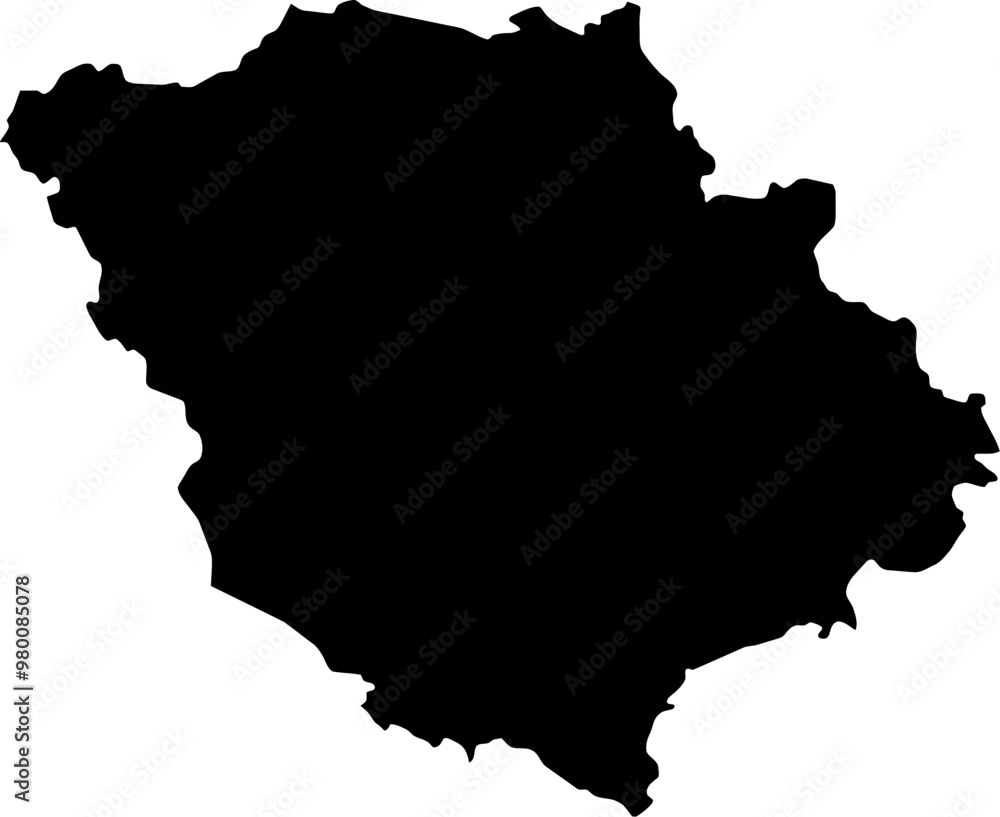 Contour map of the region of Poltava, Ukraine. Vector graphic illustration on a transparent background with black region borders Contour map of the region of Poltava, Ukraine. Vector graphic illustration on a transparent background with black region borders