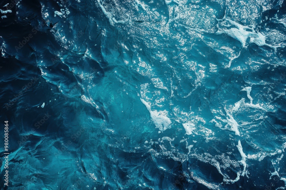 Surface of ocean water backdrop Surface of ocean water backdrop