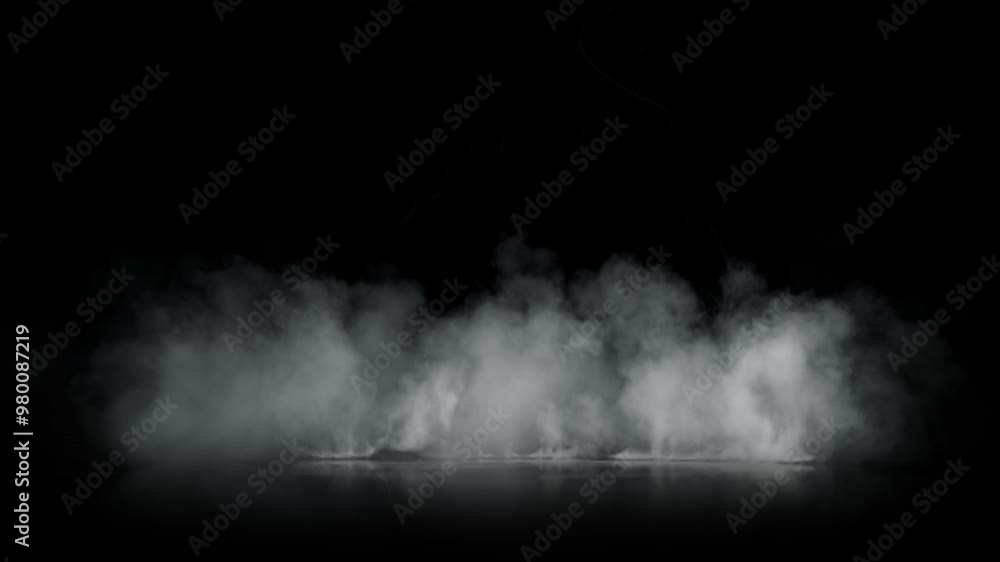 Super Slow Motion Shot of Atmospheric Smoke Slowly Floating on Black Background at 1000fps. Super Slow Motion Shot of Atmospheric Smoke Slowly Floating on Black Background at 1000fps.