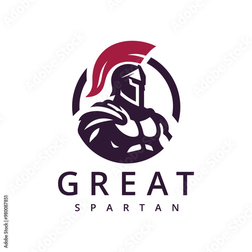 Sparta Logo, Spartan Helmet and Cloak for Greek Roman Warrior Knight Solider logo design inspiration