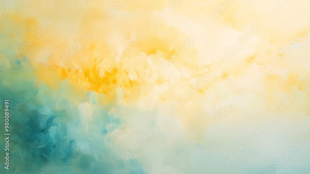 Fototapeta premium Abstract painting in soft pastel colors.