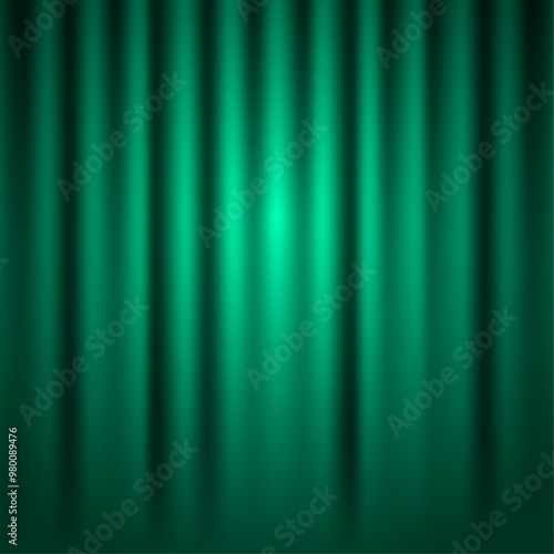 Vector Green Curtain Background