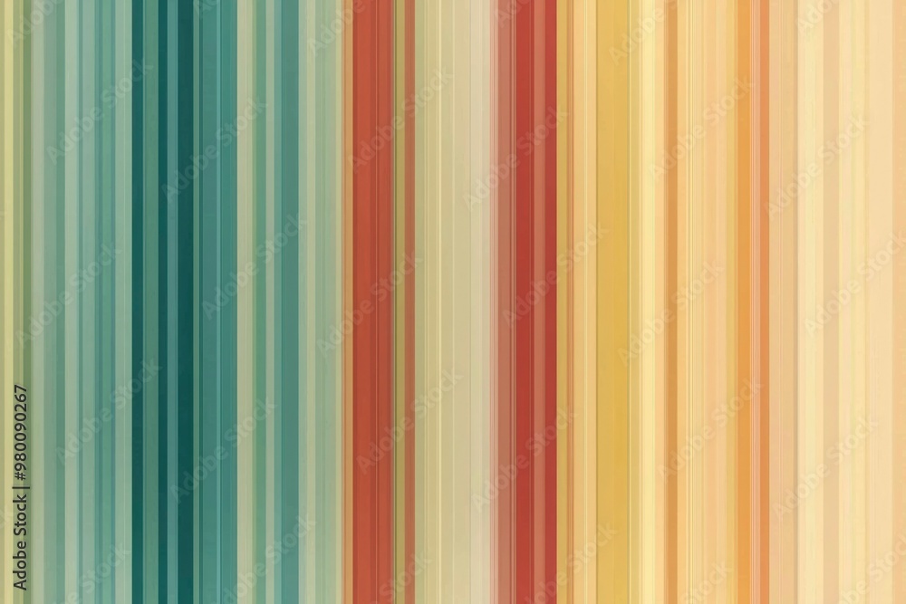 Abstract Background with Vertical Stripes in Shades of Blue, Yellow, and Red Abstract Background with Vertical Stripes in Shades of Blue, Yellow, and Red