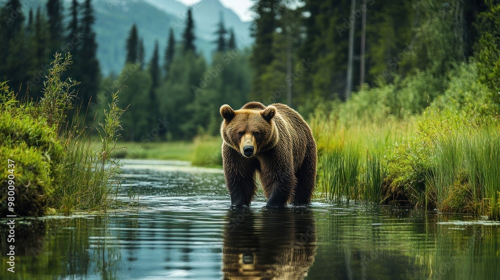 Brown Bear in a River Brown Bear in a River