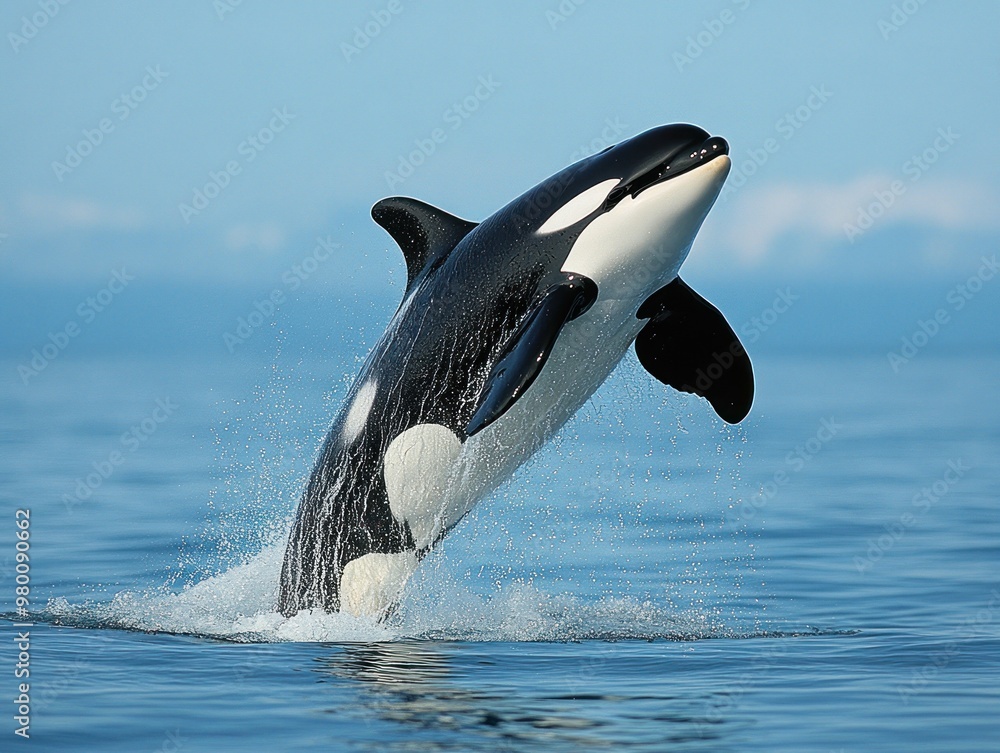 Fototapeta premium Orca Leaping Out of the Water