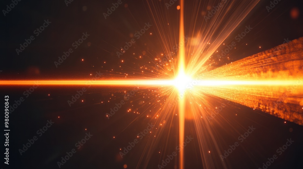 A bright orange laser beam shining across a dark background, creating a dynamic and tech-inspired visual. A bright orange laser beam shining across a dark background, creating a dynamic and tech-inspired visual.