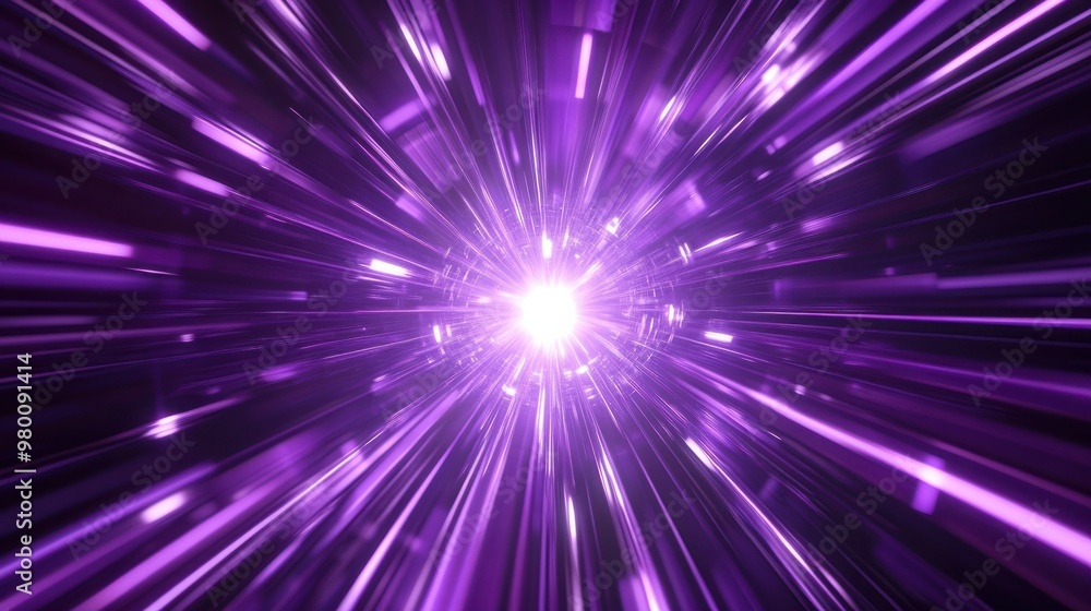 A burst of bright violet light shining outward from the center, casting sharp beams and a futuristic vibe. A burst of bright violet light shining outward from the center, casting sharp beams and a futuristic vibe.