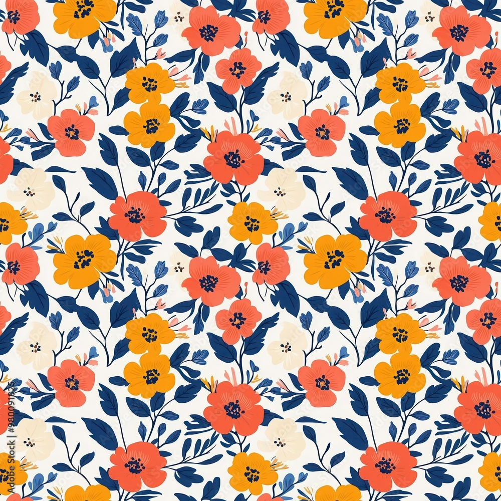seamless pattern with flowers seamless pattern with flowers