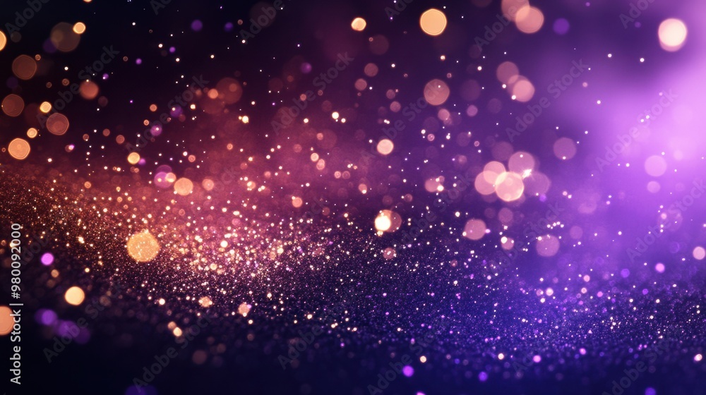 A deep purple backdrop with a light dusting of sparkles in the upper left corner, creating a magical and whimsical mood. A deep purple backdrop with a light dusting of sparkles in the upper left corner, creating a magical and whimsical mood.