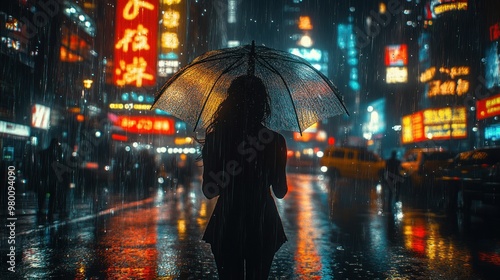 Rainy Night in the City photo