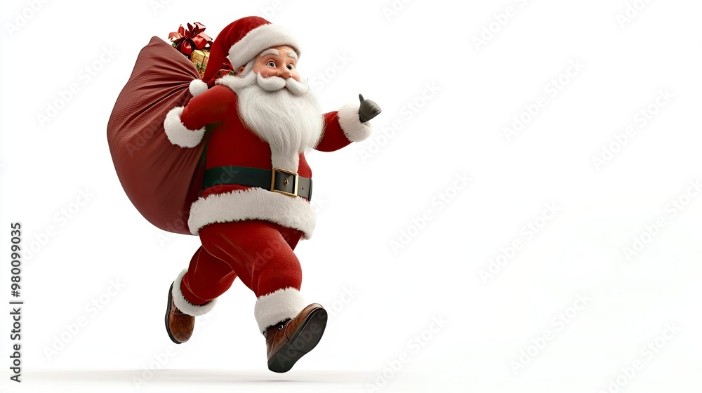 santa claus isolated on white santa claus isolated on white