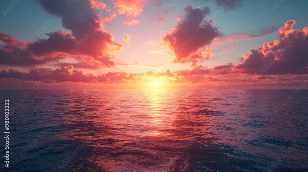 Sunset Over the Ocean Sunset Over the Ocean