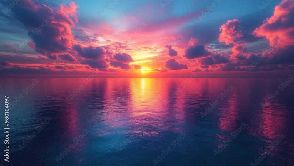 Fototapeta premium Sunset Over the Ocean