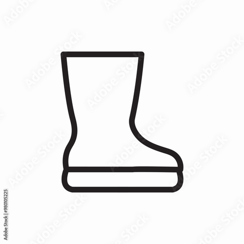 rain boots icon sign vector