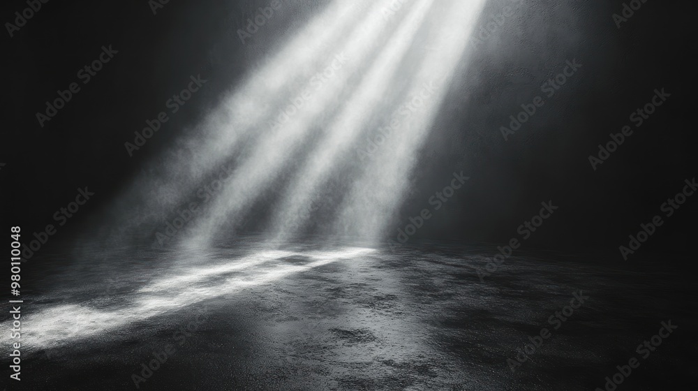 Light Beams on a Dark Background Light Beams on a Dark Background