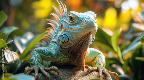 Green Iguana Portrait