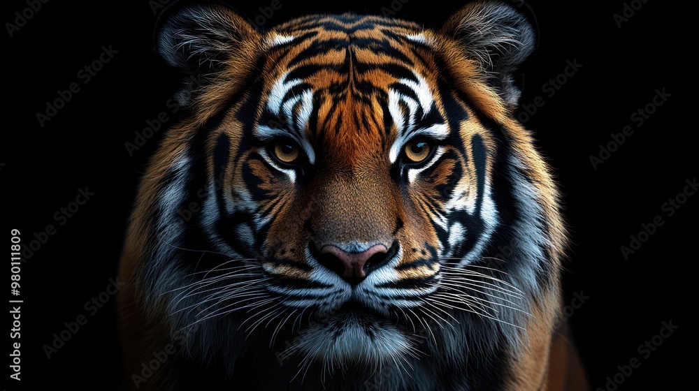 Fototapeta premium Close Up Portrait of a Tiger