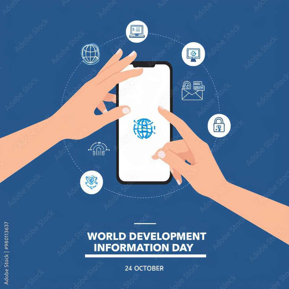 illustration vector graphic of a hand is operating a smartphone, perfect for international day, world development information day, celebrate, greeting card, etc. illustration vector graphic of a hand is operating a smartphone, perfect for international day, world development information day, celebrate, greeting card, etc.
