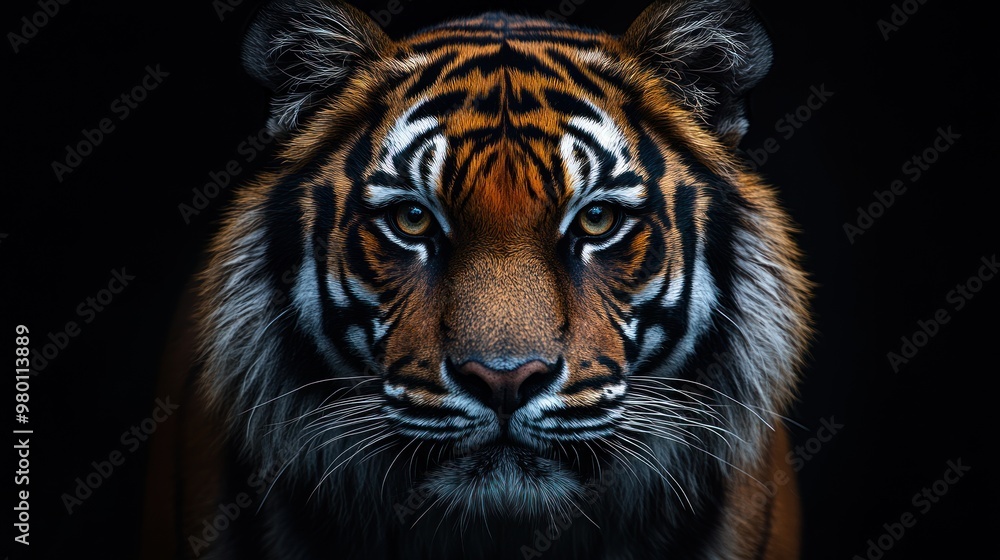Fototapeta premium Close-up Portrait of a Majestic Tiger