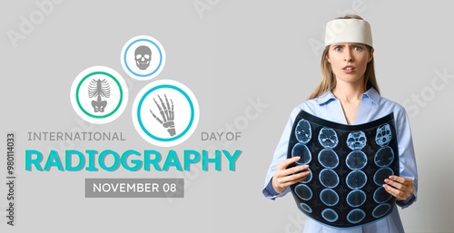 Young woman with brain conc...