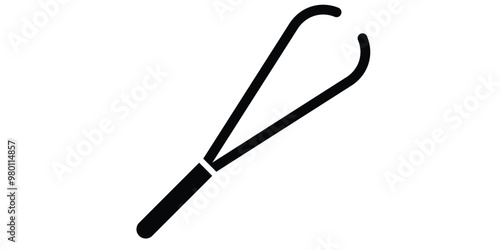 Tweezers Vector Icon Design Illustration