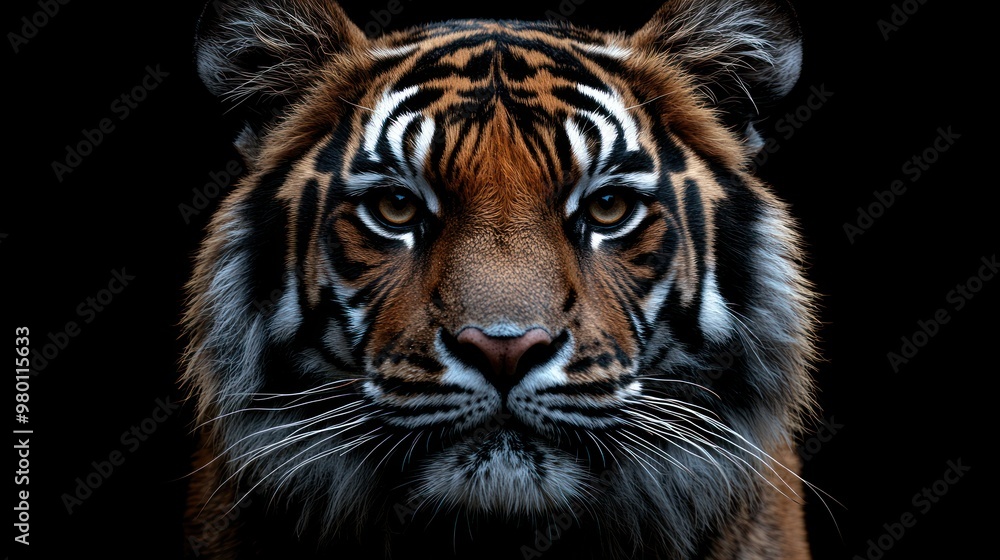 Fototapeta premium Close-up Portrait of a Majestic Tiger